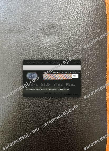 Congo Afriland First bank mastercard photolook back